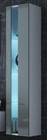 balta pakabinama lentyna - Cama Meble Vigo New Shelf Unit White/Grey Gloss - 4 nuotrauka
