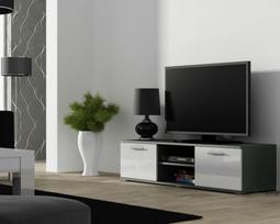 Cama Meble Soho 140 TV Stand Grey/White Gloss