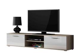 Cama Meble Soho 180 TV Stand Sonoma Oak/White Gloss