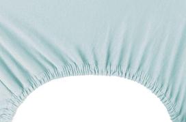 paklode su guma 80 200 - DecoKing Amber Bedsheet 80-90x200 Frozen Blue - 4 nuotrauka