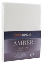DecoKing Amber Bedsheet 80-90x200 Pearl Oyster