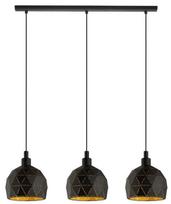 Eglo Roccaforte 97846 Ceiling Lamp 3x40W E14 Black/Gold