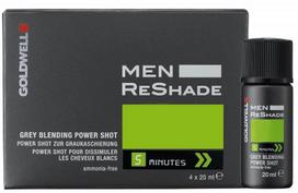 Goldwell Men Re-Shade žilus tonus išsklaidantys plaukų dažai vyrams 4 x 20 ml. - 7CA - Medium Ash Blond