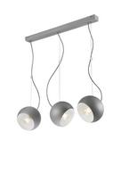 Lamkur Inez 37523 Ceiling Lamp 3x60W E27 Silver