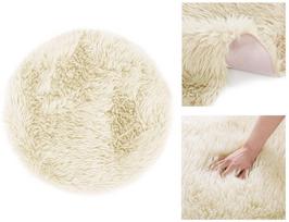 kilimai senukai apvalus - AmeliaHome Dokka Rug Round 90x90 Beige - 2 nuotrauka