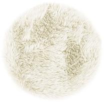AmeliaHome Dokka Rug Round 60x60 Ivory