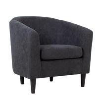 Fotelis Home4you Wester Dark Grey, 76x68.5x74 cm