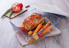 pyrex cook - Pyrex Cook & Freeze With Plastic Lid 27x22cm/4.0L - 2 nuotrauka