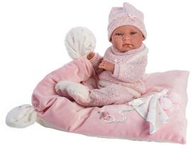 pagalvele kudikiui - Llorens Doll Newborn Nica Rosa 40cm 73860 - 3 nuotrauka
