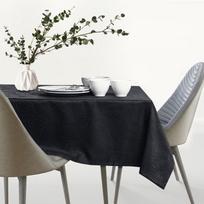 staltiese 120x120 - AmeliaHome Gaia Tablecloth HMD Black 120x120cm - 5 nuotrauka