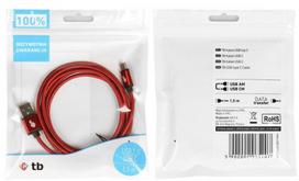type c pakrovejas - TB USB To USB Type-C Cable 1.5m Ruby - 5 nuotrauka