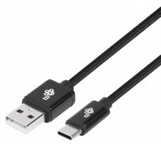 type c pakrovejas - TB USB To USB Type-C Cable 1.5m Black - 2 nuotrauka