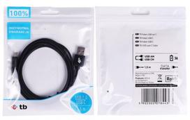 type c pakrovejas - TB USB To USB Type-C Cable 1.5m Black - 4 nuotrauka