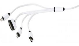 30 pin usb laidas - KROVIMO KABELIS „UNIVERS 4IN1 OMEGA 42815“ (PLATINET) - 1 nuotrauka