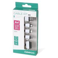 30 pin usb laidas - KROVIMO KABELIS „UNIVERS 4IN1 OMEGA 42815“ (PLATINET) - 3 nuotrauka