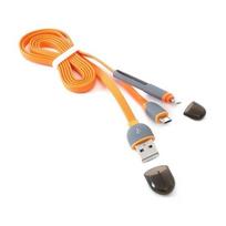 KABELIS USB UNIVERSALUS 2IN1 OMEGA 42874 Orange (PLATINET)
