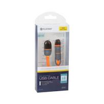 pakrovejas lightning - KABELIS USB UNIVERSALUS 2IN1 OMEGA 42874 Orange (PLATINET) - 4 nuotrauka