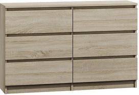 Komoda Top E Shop M6 Malwa 6 Drawers 120cm Sonoma