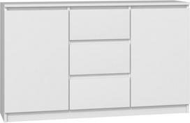 Komoda Top E Shop 2 Doors 3 Drawers White 120cm
