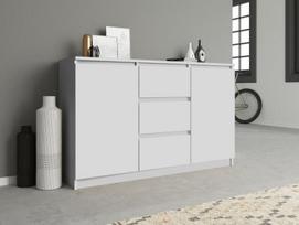 komoda 120 - Komoda Top E Shop 2 Doors 3 Drawers White 120cm - 5 nuotrauka