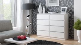 komoda 120 - Komoda Top E Shop M8 Malwa 8 Drawers White, 120 cm - 2 nuotrauka