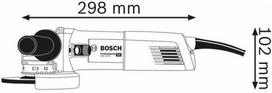 bosch professional kampinis slifuoklis - Bosch GWX 10-125, 125 mm, 1000 W - 2 nuotrauka