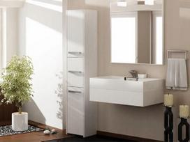 vonios spintele 40 - Top E Shop 43 Bathroom Cabinet White - 3 nuotrauka