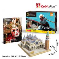 cubicfun 3d puzzle - Cubicfun National Geographic St Marks Square Venice 3D DS0980H - 4 nuotrauka