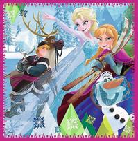 frozen puzzle - Dėlionė Trefl Frozen 34832, 3in1, 106 dalių - 2 nuotrauka