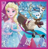 frozen puzzle - Dėlionė Trefl Frozen 34832, 3in1, 106 dalių - 4 nuotrauka
