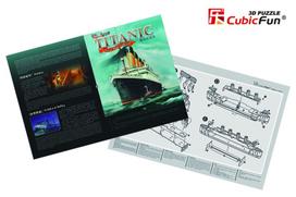 cubicfun 3d puzzle - 3D dėlionė Cubicfun Titanic T4012H, 35 dalių - 6 nuotrauka