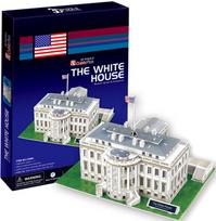 cubicfun 3d puzzle - 3D dėlionė Cubicfun The White House 3D, 64 dalių - 2 nuotrauka