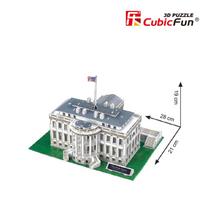 cubicfun 3d puzzle - 3D dėlionė Cubicfun The White House 3D, 64 dalių - 4 nuotrauka