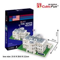 cubicfun 3d puzzle - 3D dėlionė Cubicfun The White House 3D, 64 dalių - 7 nuotrauka