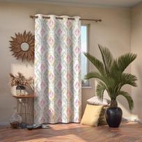 naktines uzuolaidos blackout - AmeliaHome Blackout Geometric Curtains Red 140x245 - 4 nuotrauka