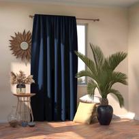 naktines uzuolaidos - AmeliaHome Pleat Blackout Curtains Indigo 140x245cm - 3 nuotrauka
