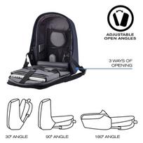 xd design bobby kuprine - XD Design Bobby Hero Anti-Theft Backpack Regular Navy - 19 nuotrauka