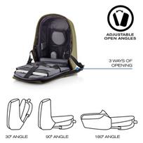 xd design bobby kuprine - XD Design Bobby Hero Anti-Theft Backpack Regular Green - 14 nuotrauka