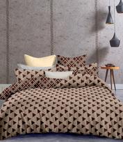 patalyne 155x220 - DecoKing Hypnosis Triangles Bedding Set Brown/Beige 155x220/80x80 - 3 nuotrauka