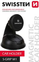 magnetai - Swissten Premium S-GRIP M1 Window Holder Black - 4 nuotrauka