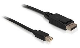 displayport cable - Delock Cable Displayport to Mini Displayport 1.8m Black - 1 nuotrauka