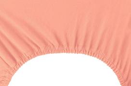 paklode su guma 140x200 - DecoKing Amber Bedsheet 120-140x200 Peach - 4 nuotrauka