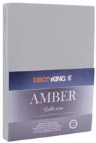 DecoKing Amber Bedsheet 140-160x200 Steel