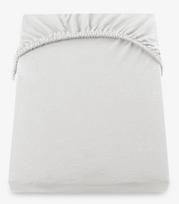 balta paklodes - DecoKing Amber Bedsheet 160-180x200 Pearl Oyster - 2 nuotrauka