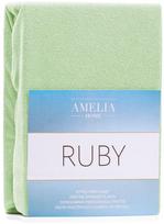 paklode su guma 120x200 - AmeliaHome Ruby Frote Bedsheet 100-120x200 Light Green 12 - 1 nuotrauka