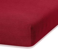 paklode su guma 140x200 - AmeliaHome Ruby Frote Bedsheet 120-140x200 Dark Red 26 - 3 nuotrauka