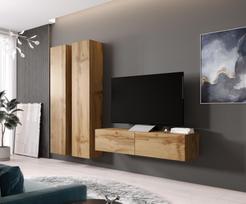 40 tv stovas - Cama Meble Vigo 140 TV Stand Wotan Oak - 4 nuotrauka