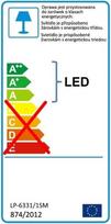 lubu panele - Light Prestige Kendal Ceiling Lamp 6W LED Black - 2 nuotrauka