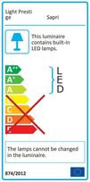 led 6w sviestuvai - Light Prestige Sapri Wall Lamp LED 6W IP54 White - 2 nuotrauka