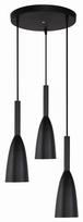Light Prestige Solin 3 Hanging Plate Lamp E27 60W Black